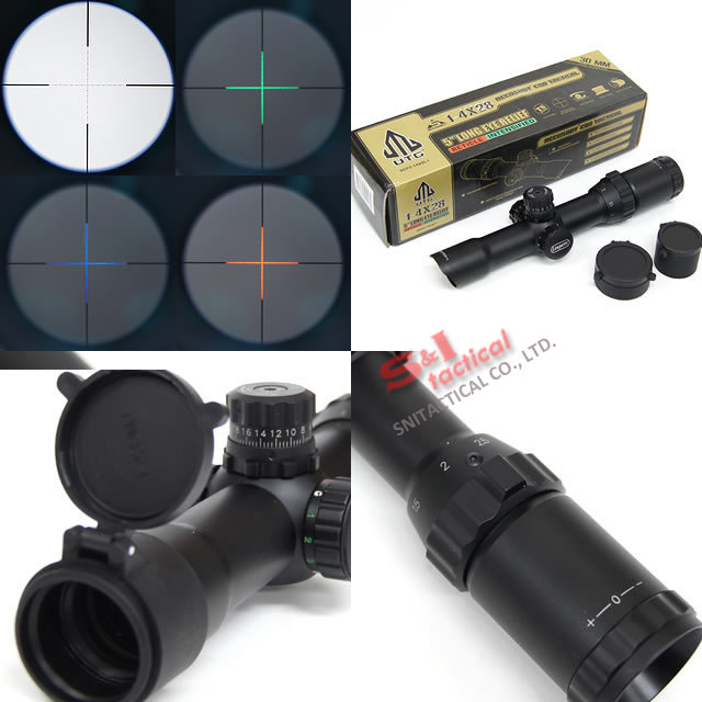 Tactical 1-4x28 Mil-Dot Illuminated Rifle Scope